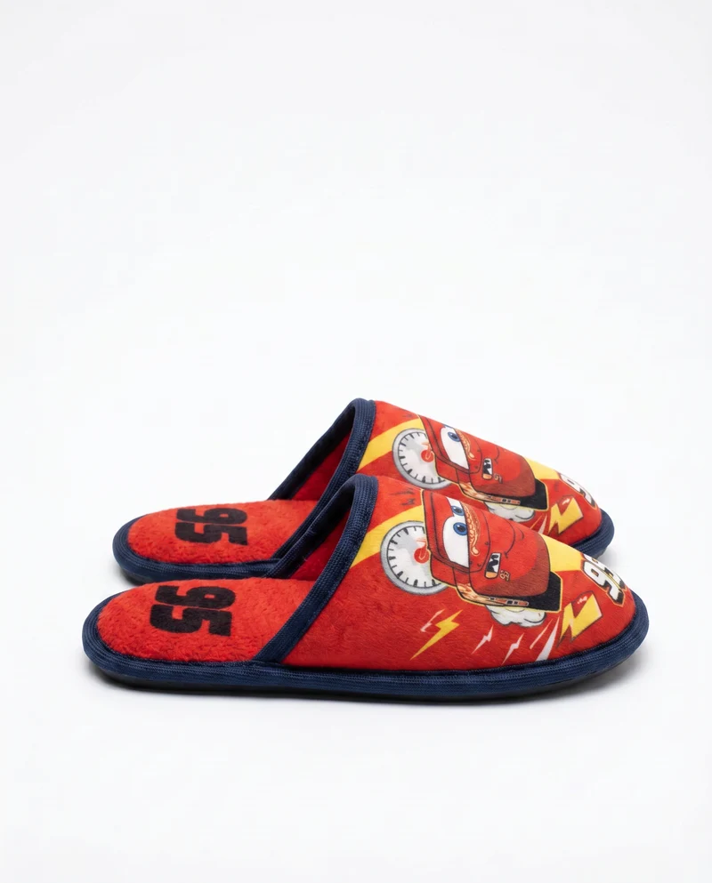 Pantofola Cars in tessuto blu per bambini - Blu