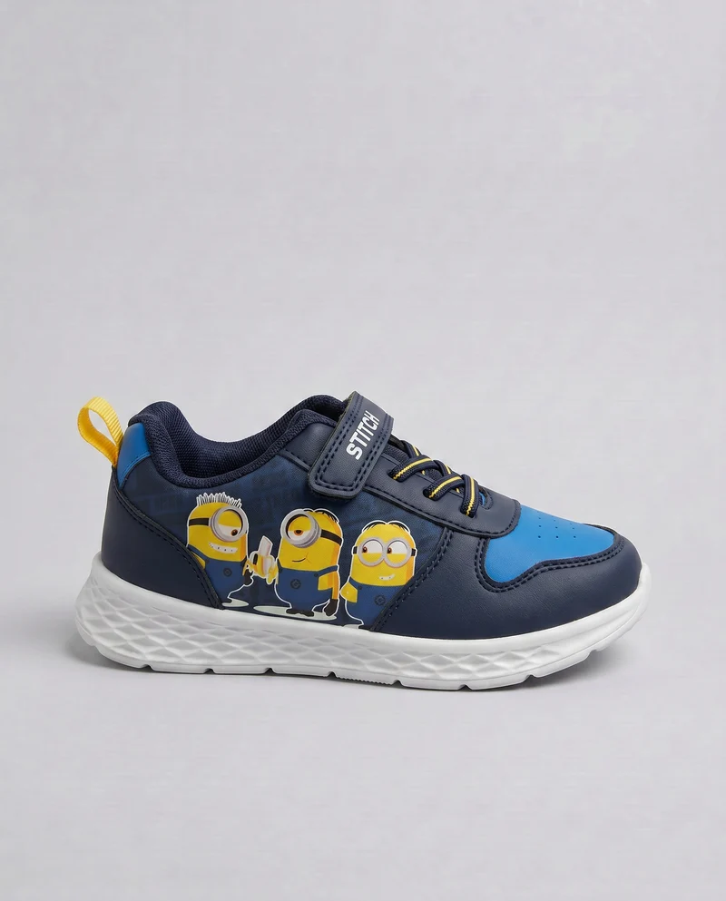 Sneakers Minions blu con strappo per bimbi - Blu