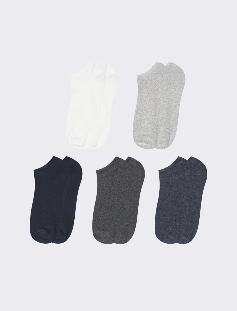 Calzini 5 paia per sneakers uomo - Multicolore