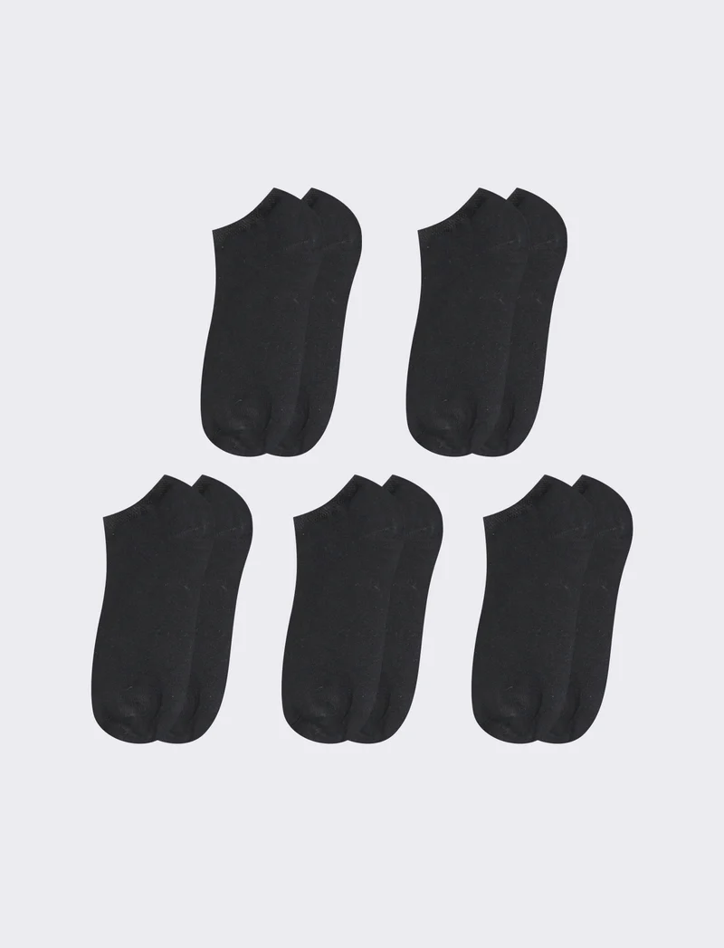 Calzini 5 Paia per Sneakers - Nero