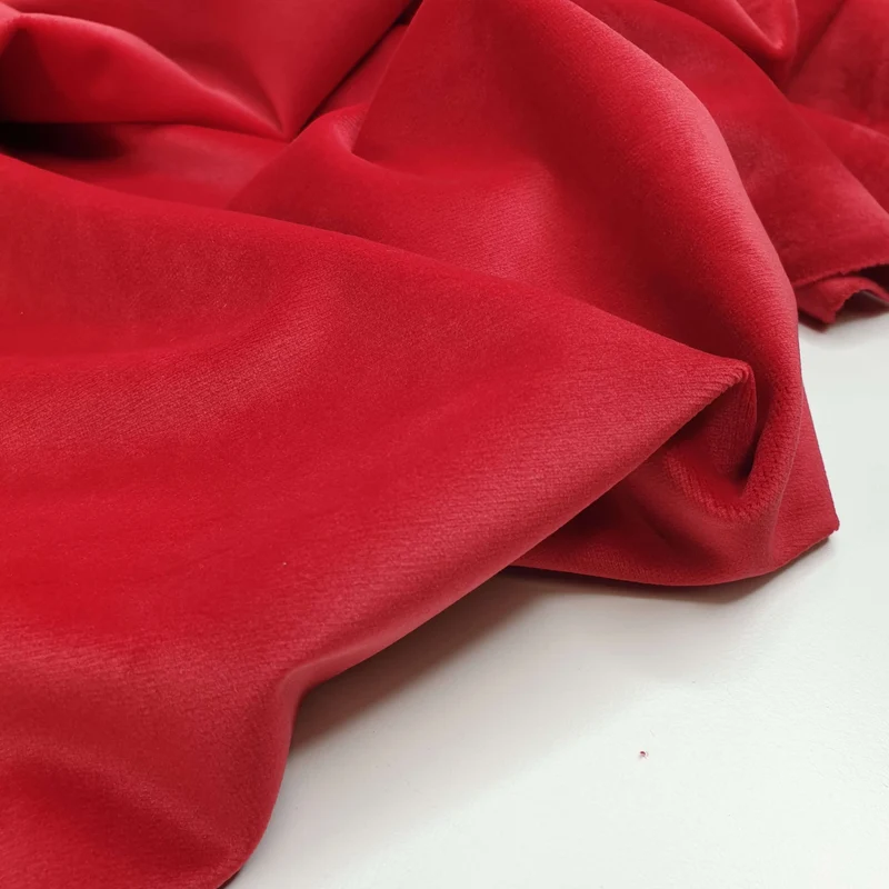 Velluto Liscio H 150 cm - ROSSO TEATRO