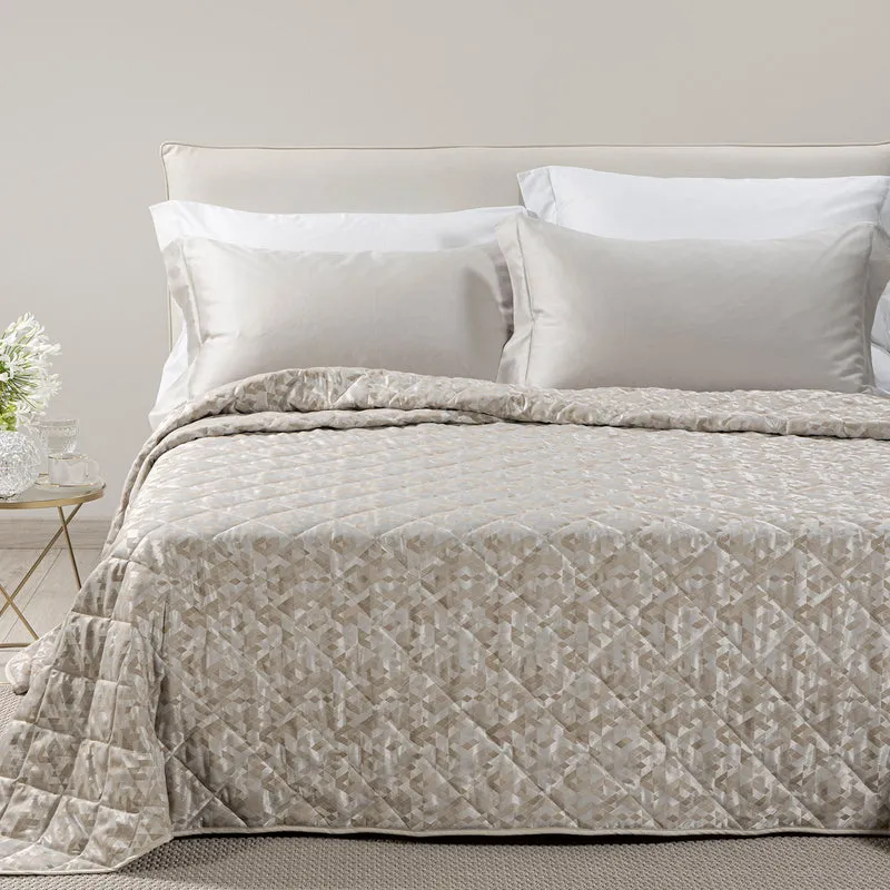 Copriletto Primaverile mixer in Raso Jacquard 80 gr/mq