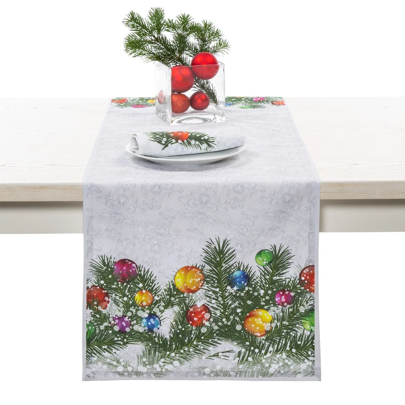Runner tavola balocchi Natale in Cotone