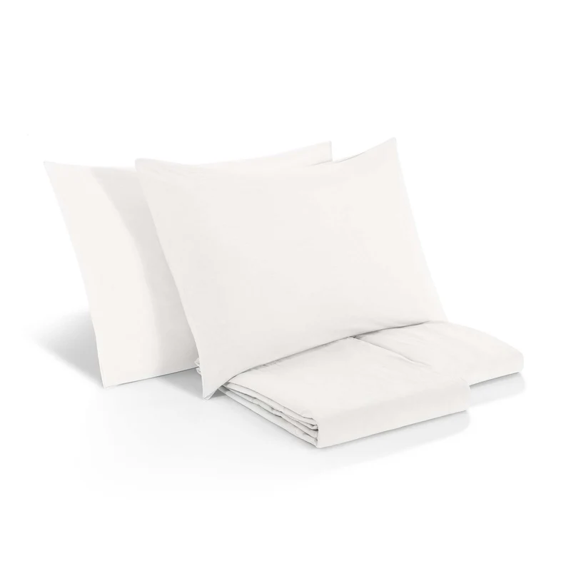 Completo Copripiumino in Puro Cotone StoneWashed No Stiro - Senna
