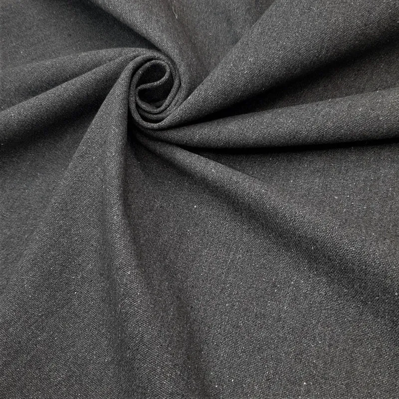 Tessuto Canvas Cotone H 140 cm - ANTRACITE