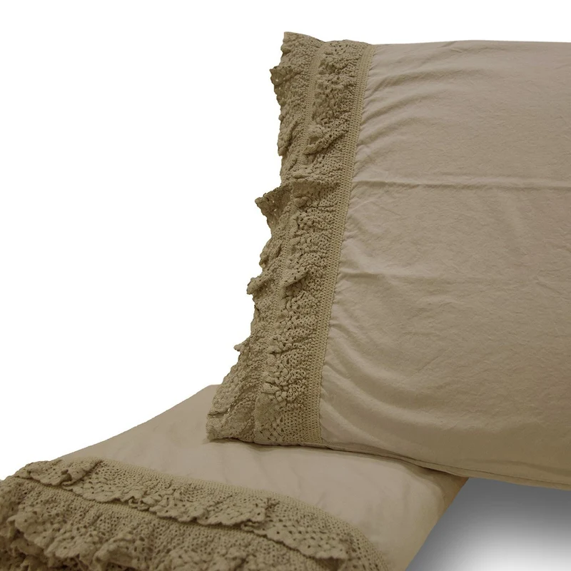 Completo Lenzuola 100% Puro Cotone Stone Washed - Taba