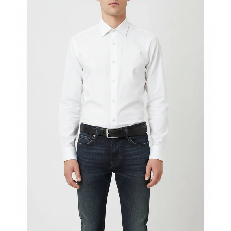 Cintura uomo basic elegante e versatile - Nero