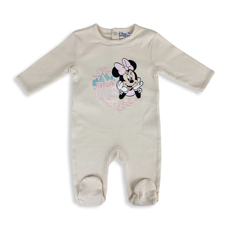 Tutina Disney Pagliaccetto neonato Minnie Mouse Pigiama in caldo cotone 4826
