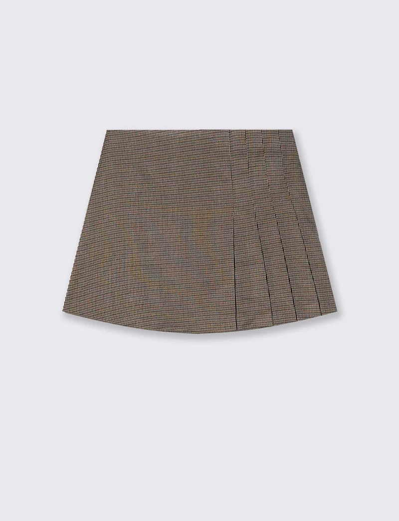Gonna con pieghe laterali elegante - var 1
