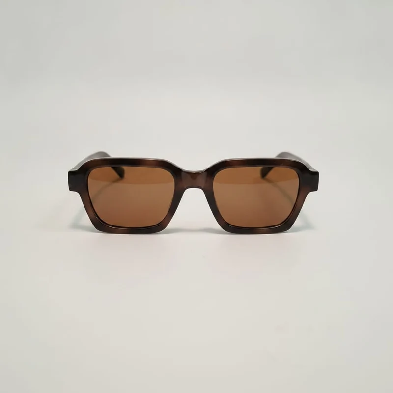 Occhiali da sole uomo squadrati eleganti - Marrone