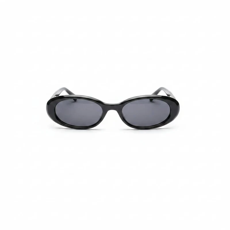 Occhiali con montatura ovale - Nero