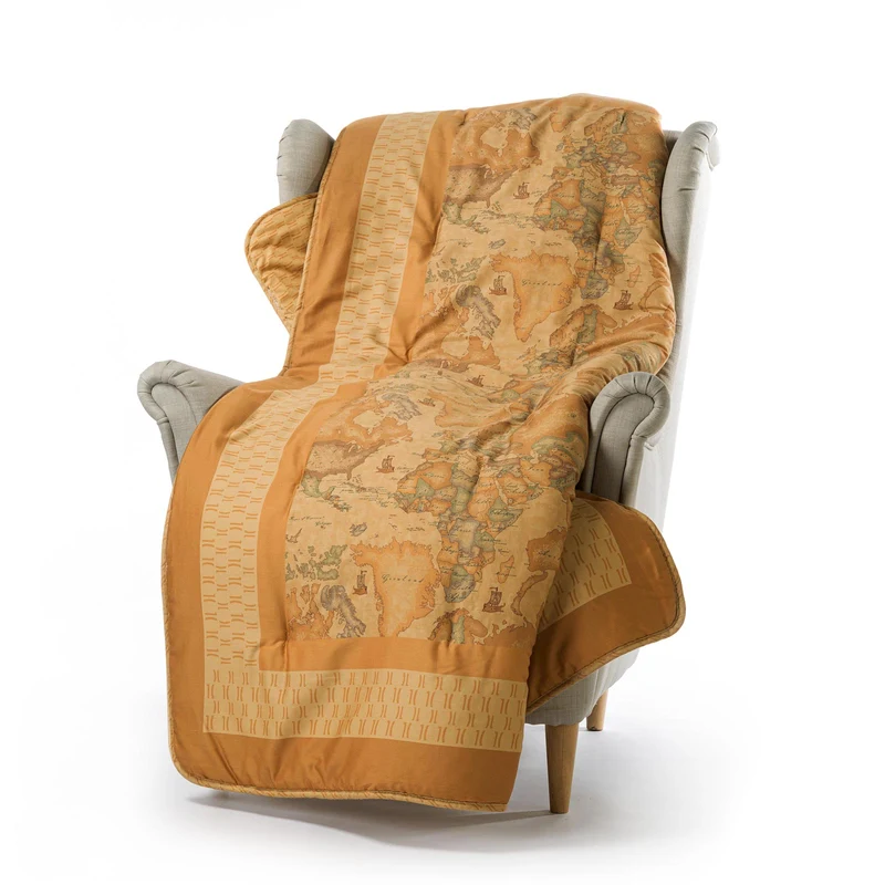 Plaid geo classic in Raso di cotone 150 gr/mq