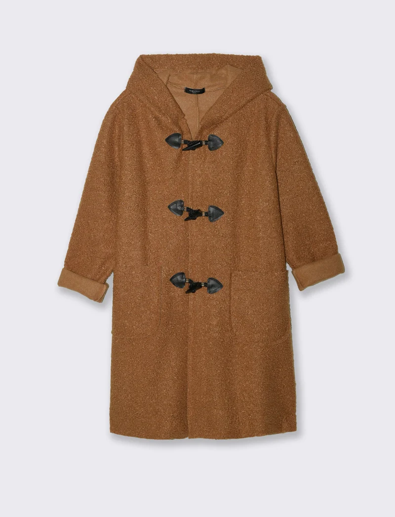 CAPPOTTO CON CAPPUCCIO - Cammello