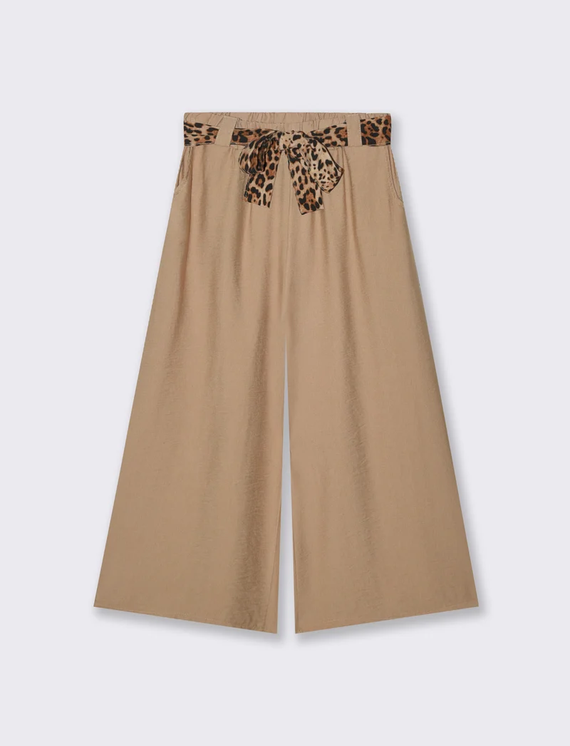 PANTALONE COULOTTE - Cammello