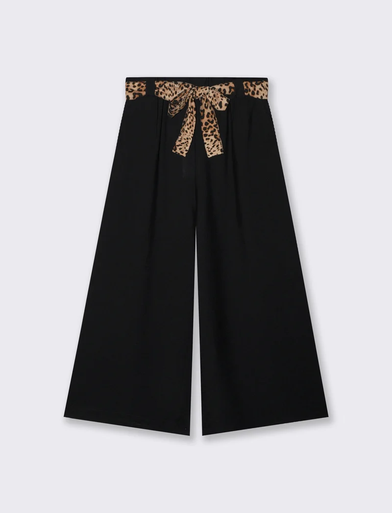 PANTALONE COULOTTE - Nero