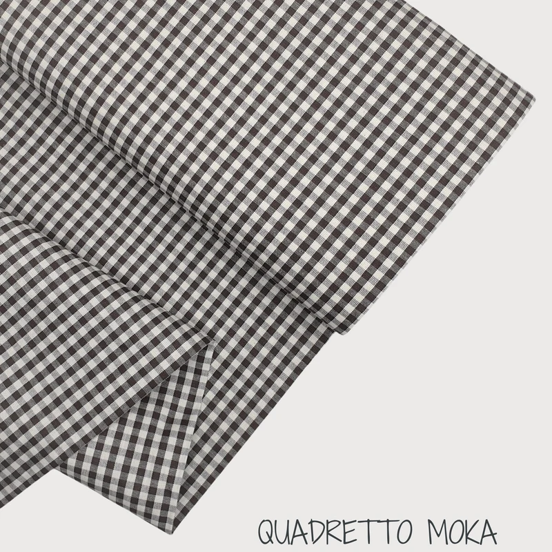 Collezione "Riga, quadretto e unito" H 180 cm - MOKA