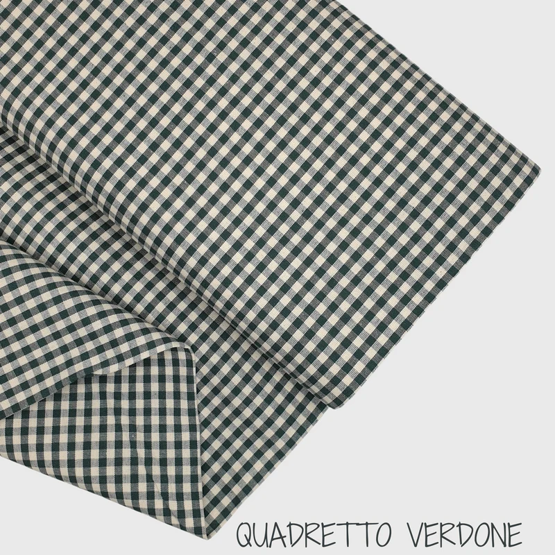 Collezione "Riga, quadretto e unito" H 180 cm - VERDONE
