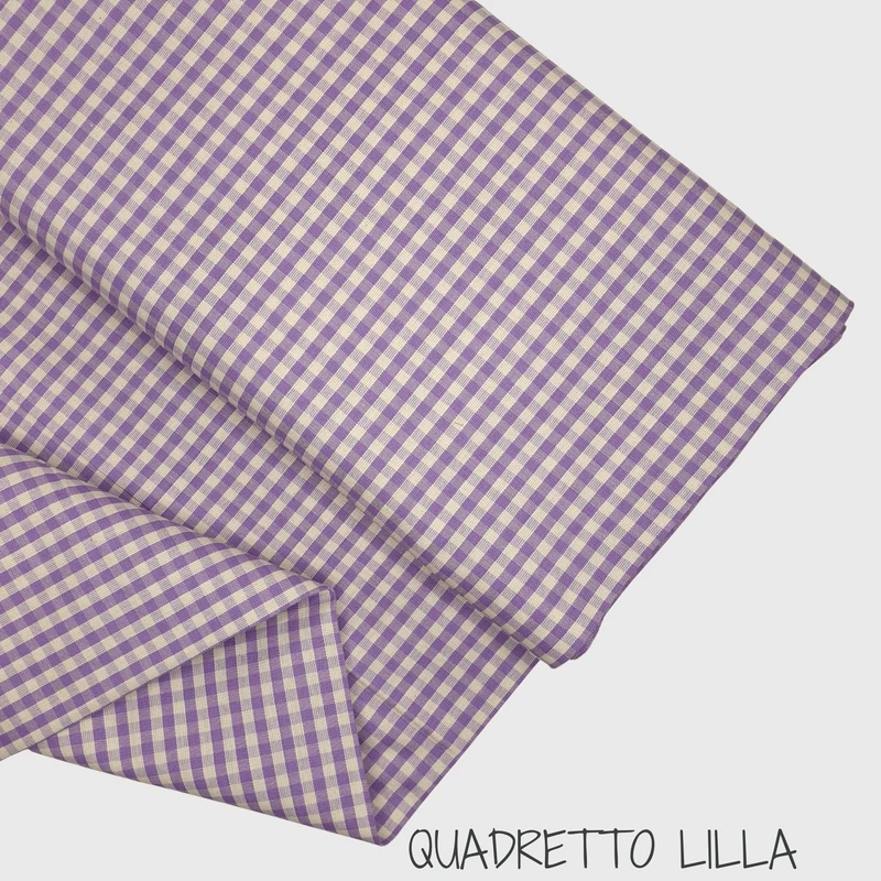 Collezione "Riga, quadretto e unito" H 180 cm - LILLA