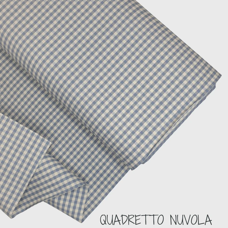 Collezione "Riga, quadretto e unito" H 180 cm - NUVOLA (carta da zucchero