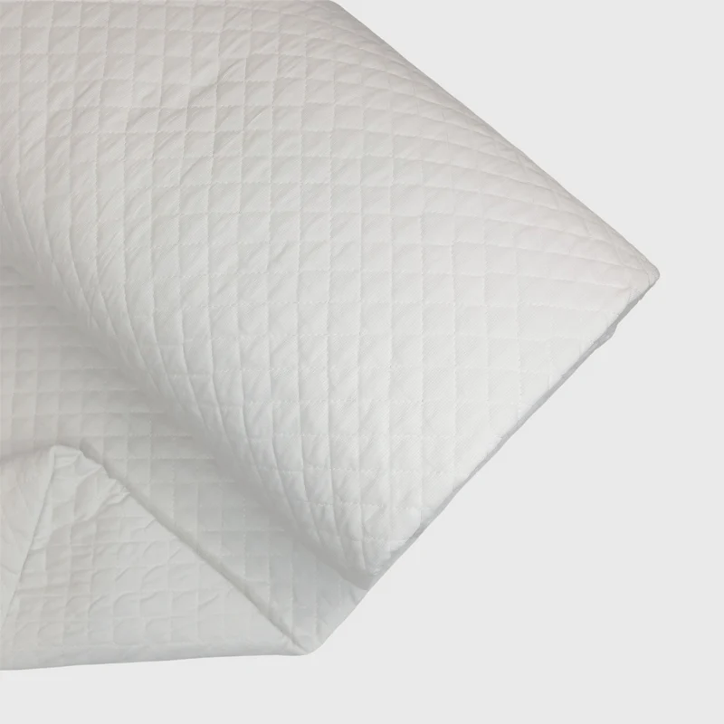 Trapuntato in piquet di cotone H 140 cm - BIANCO CANDIDO