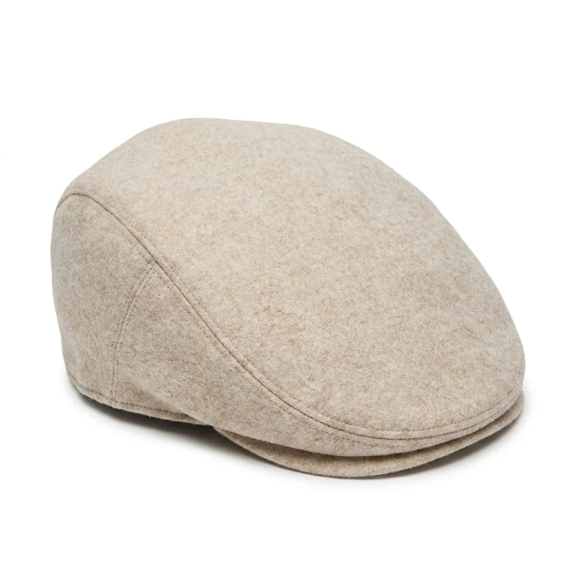 Coppola basic in panno per uomo - Beige