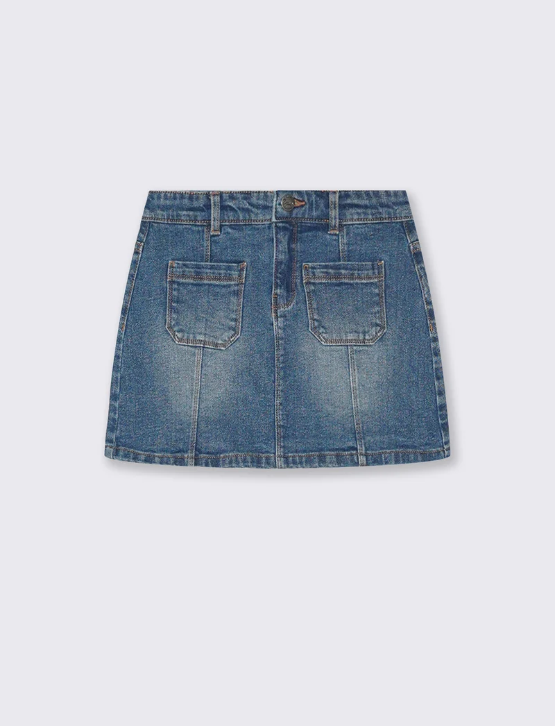 Minigonna denim elasticizzata 5 tasche - Denim
