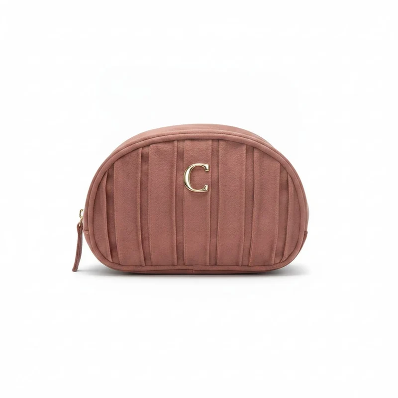 Necessaire in velluto con lettera - var 2