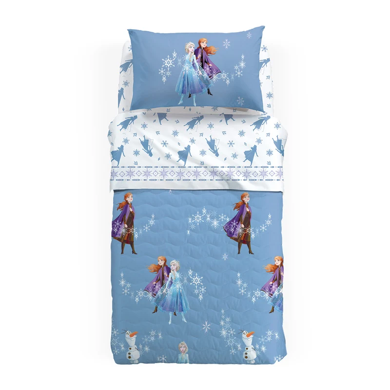 Copriletto Primaverile frozen magic in Cotone 80 gr/mq