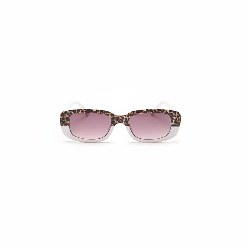 Occhiali bicolor leopardati per bambina - Rosa