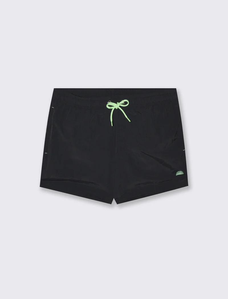 Costume Mare in Tessuto Tecnico Premium - Nero