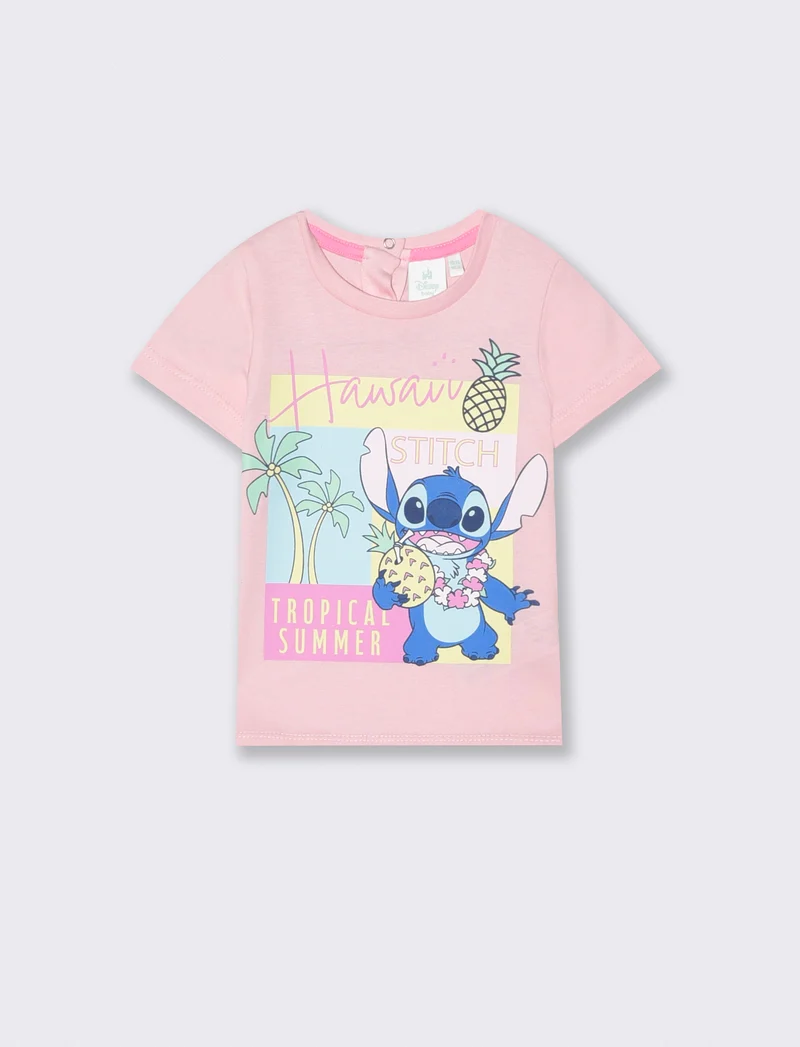 Maglietta Disney con stampa colorata - Rosa