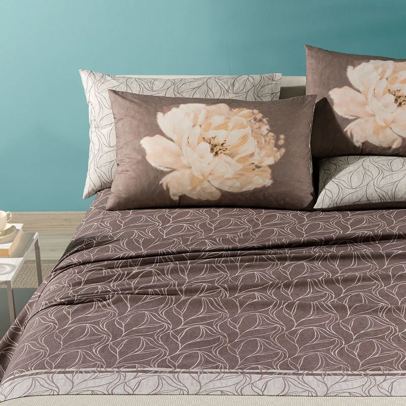 Completo Lenzuola peony Fior di Cotone