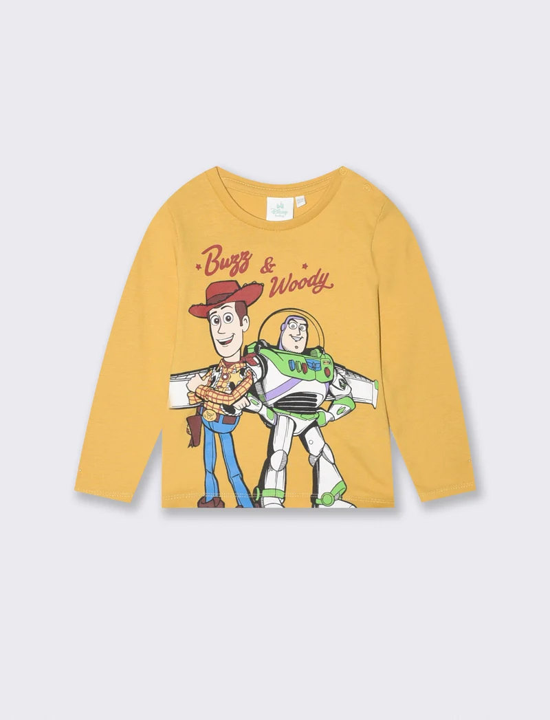 T-shirt Toy Story manica lunga girocollo - Ocra