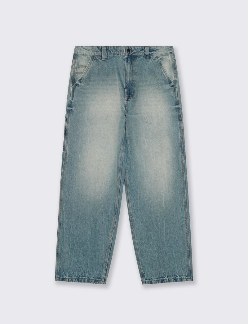 Jeans Baggy Carpenter Fit Blu Chiaro - Denim