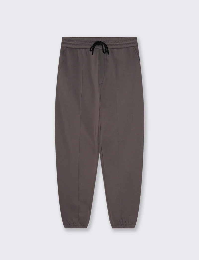 Pantaloni Jogger Baggy in Felpa Comfort - Grigio