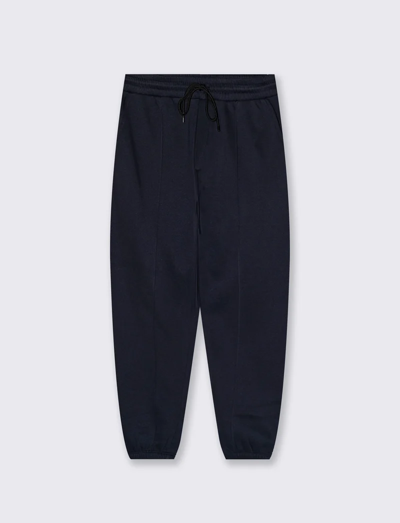 Pantaloni Jogger Baggy in Felpa Comfort - Blu