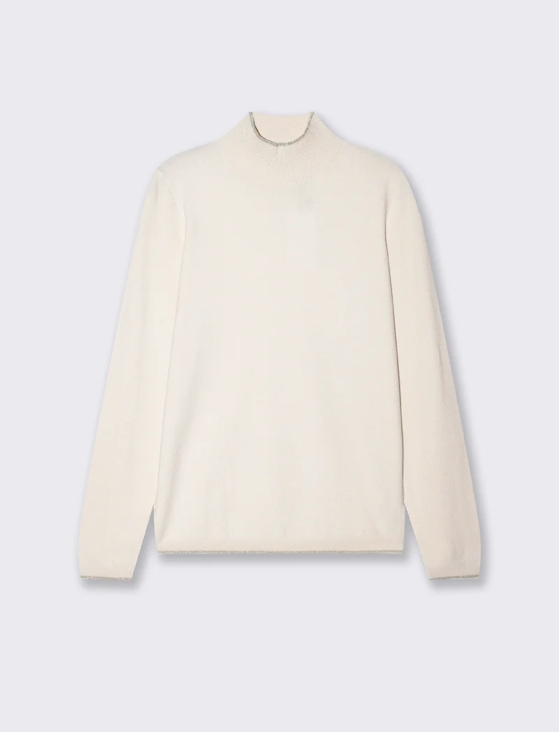 Maglia mezzocollo - Avorio