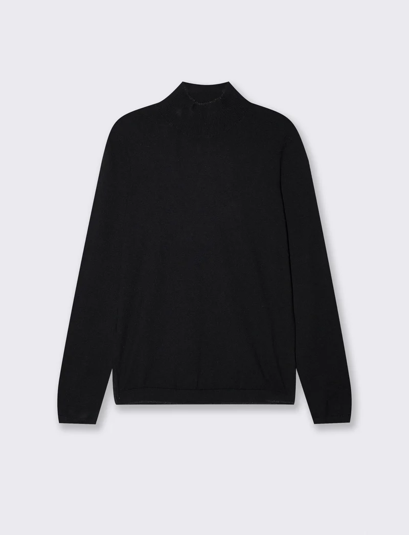 Maglia mezzocollo - Nero
