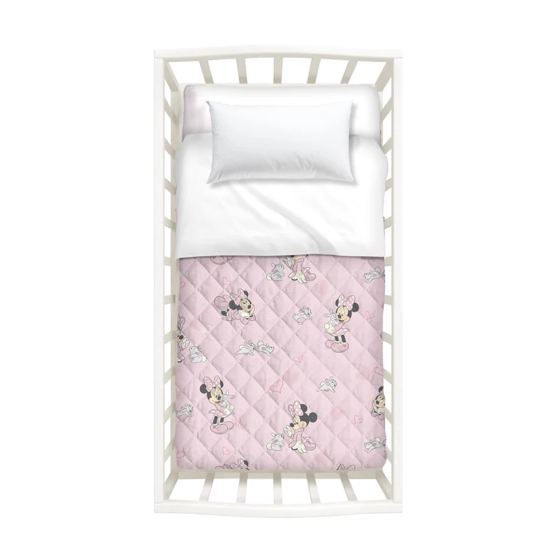 Copriletto con Paracolpi in Cotone Minnie Amici Disney Ragazzo
