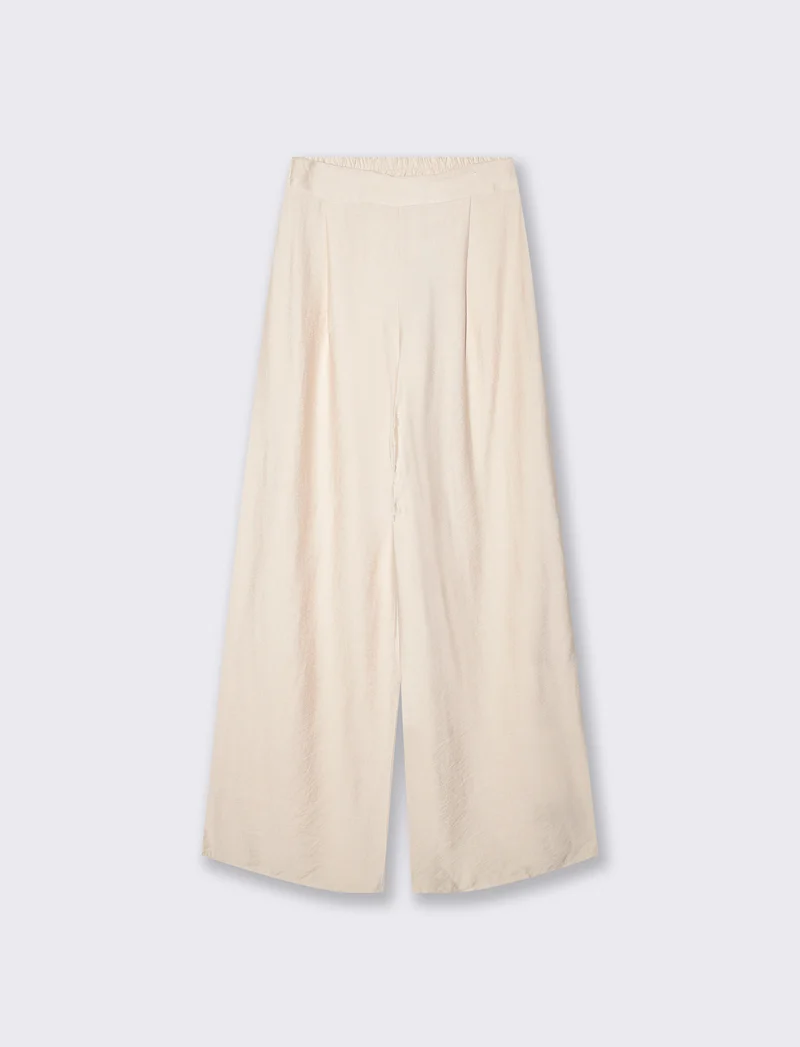 Pantalone palazzo donna vestibilità morbida - coccio
