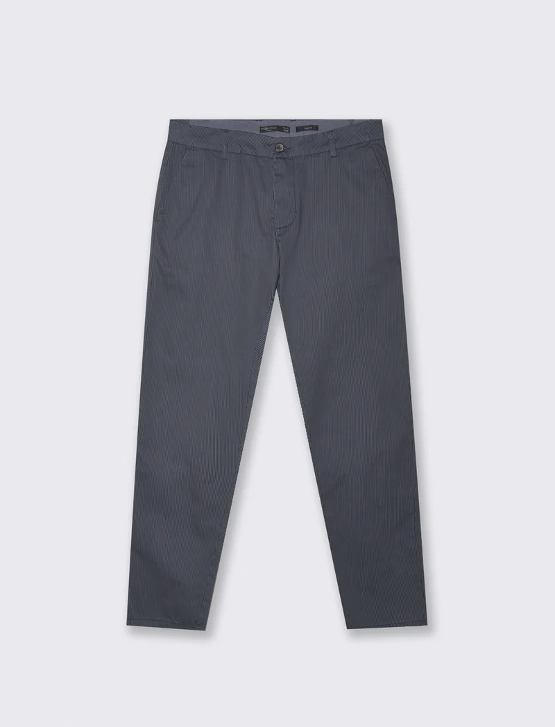 Pantaloni Chino Slim Fit a Righe - CARTA DA ZUCCHERO