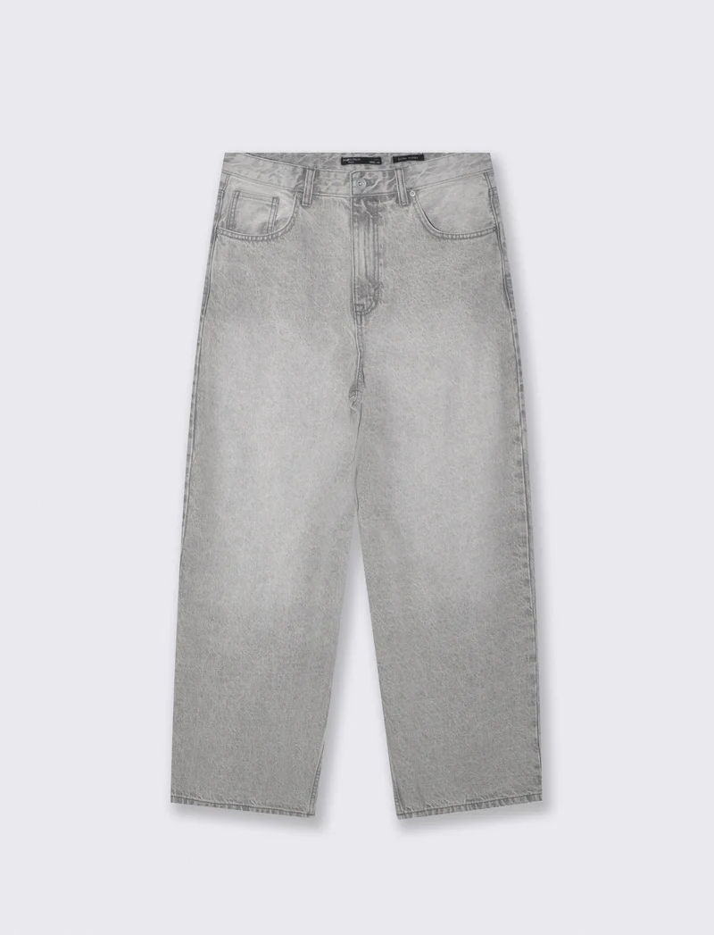 Jeans extra baggy fit grigio medio - Grigio