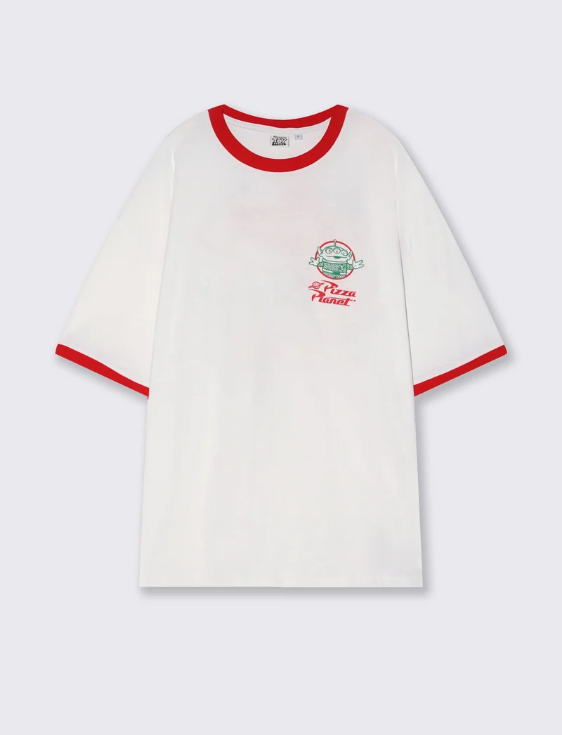 T-shirt Toy Story uomo in cotone boxy fit - Bianco