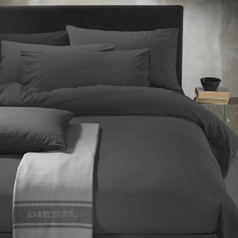 Copripiumino con federe solid stone in Cotone