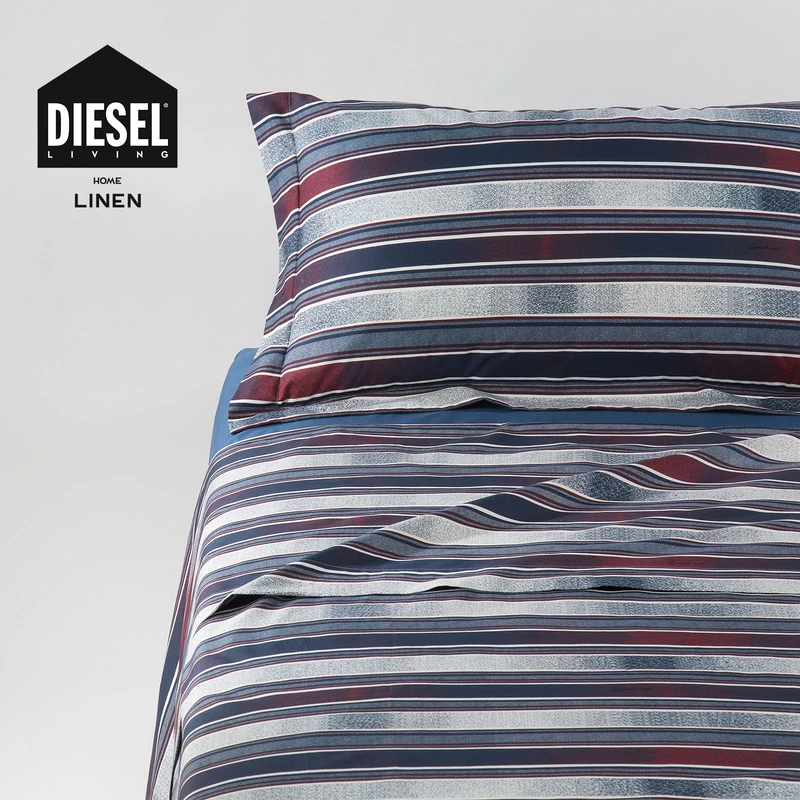 Lenzuolo copriletto con federe gradient line in Cotone