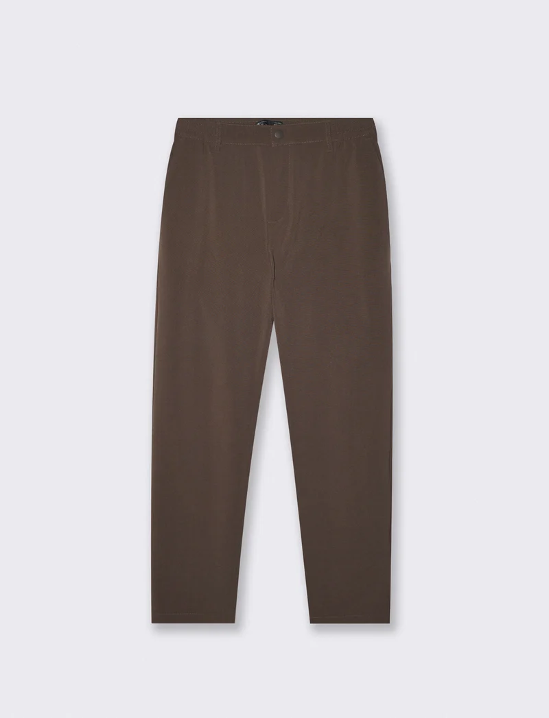 Pantaloni Chino Jogger Slim Fit Comfort - Moro