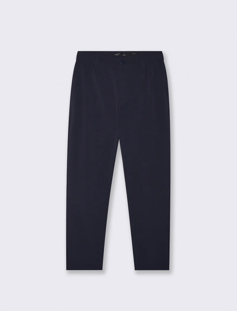 Pantaloni Chino Jogger Slim Fit Comfort - Blu