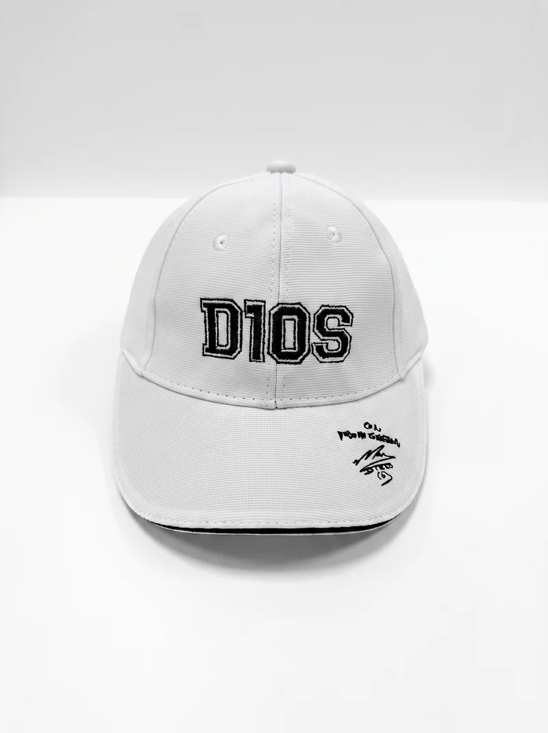 CAPPELLO CON VISIERA DIOS - Bianco-blu
