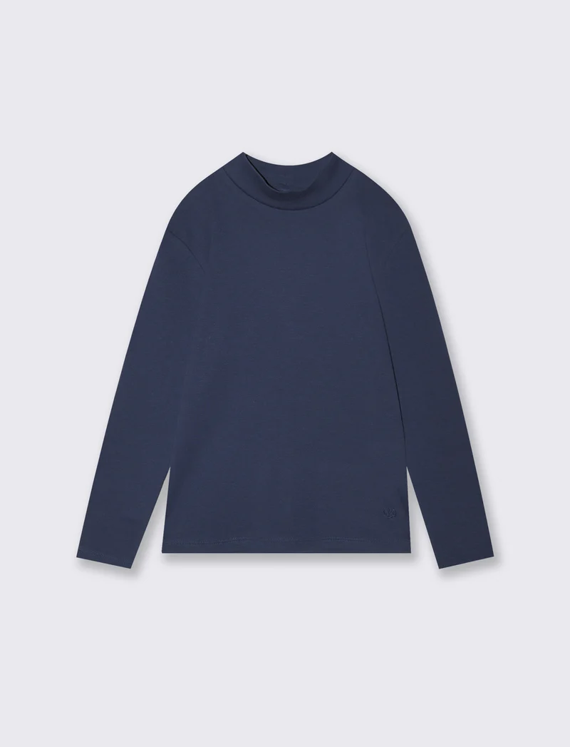 T-shirt caldo cotone maniche lunghe - Blu
