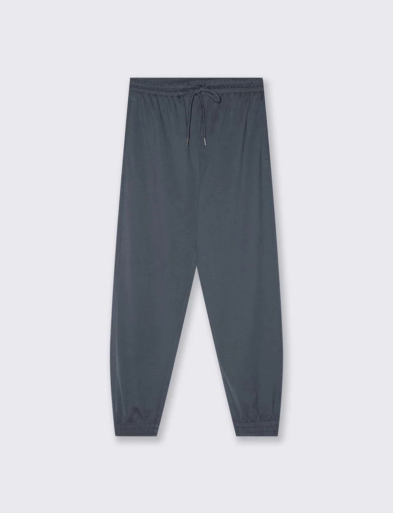 Pantaloni tuta con coulisse in vita - Grigio piombo